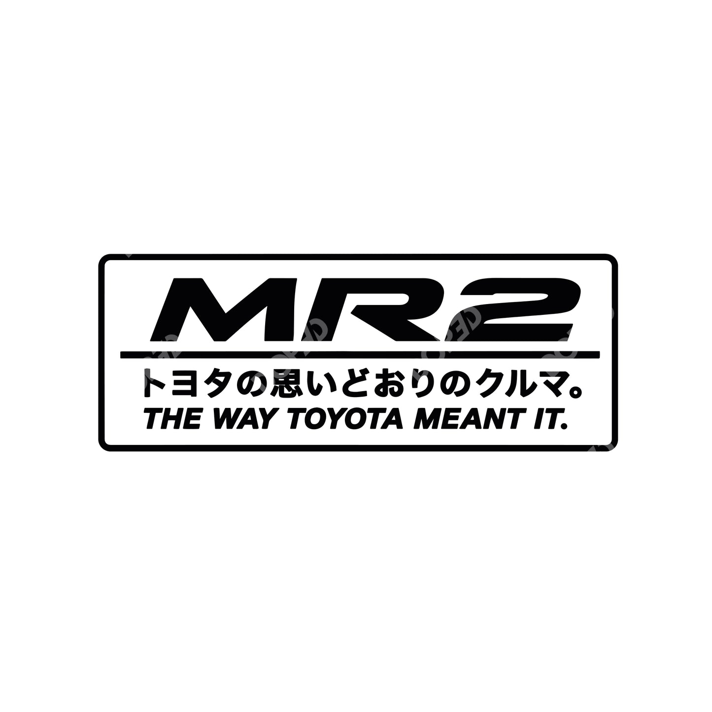 // MR2 the way toyota meant it