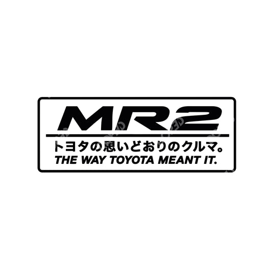 // MR2 the way toyota meant it