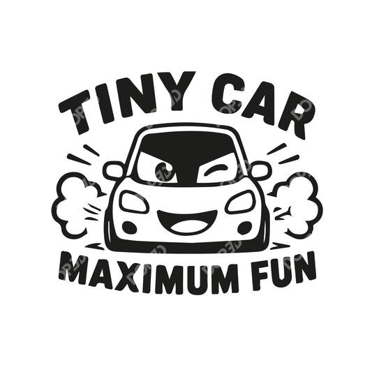 // tiny car, maximum fun