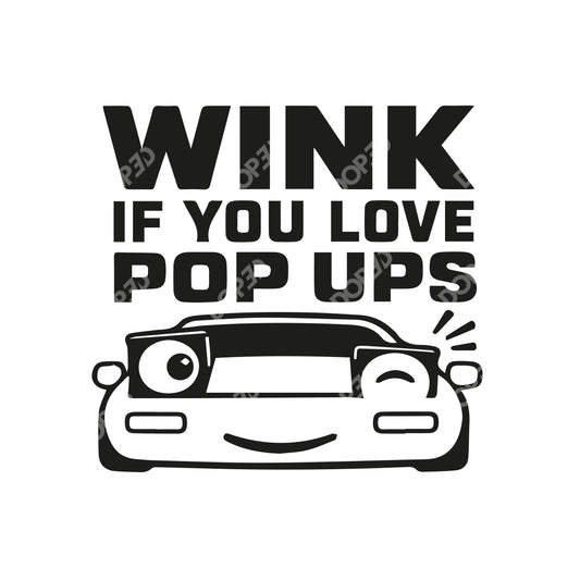 // wink - if you love pop ups